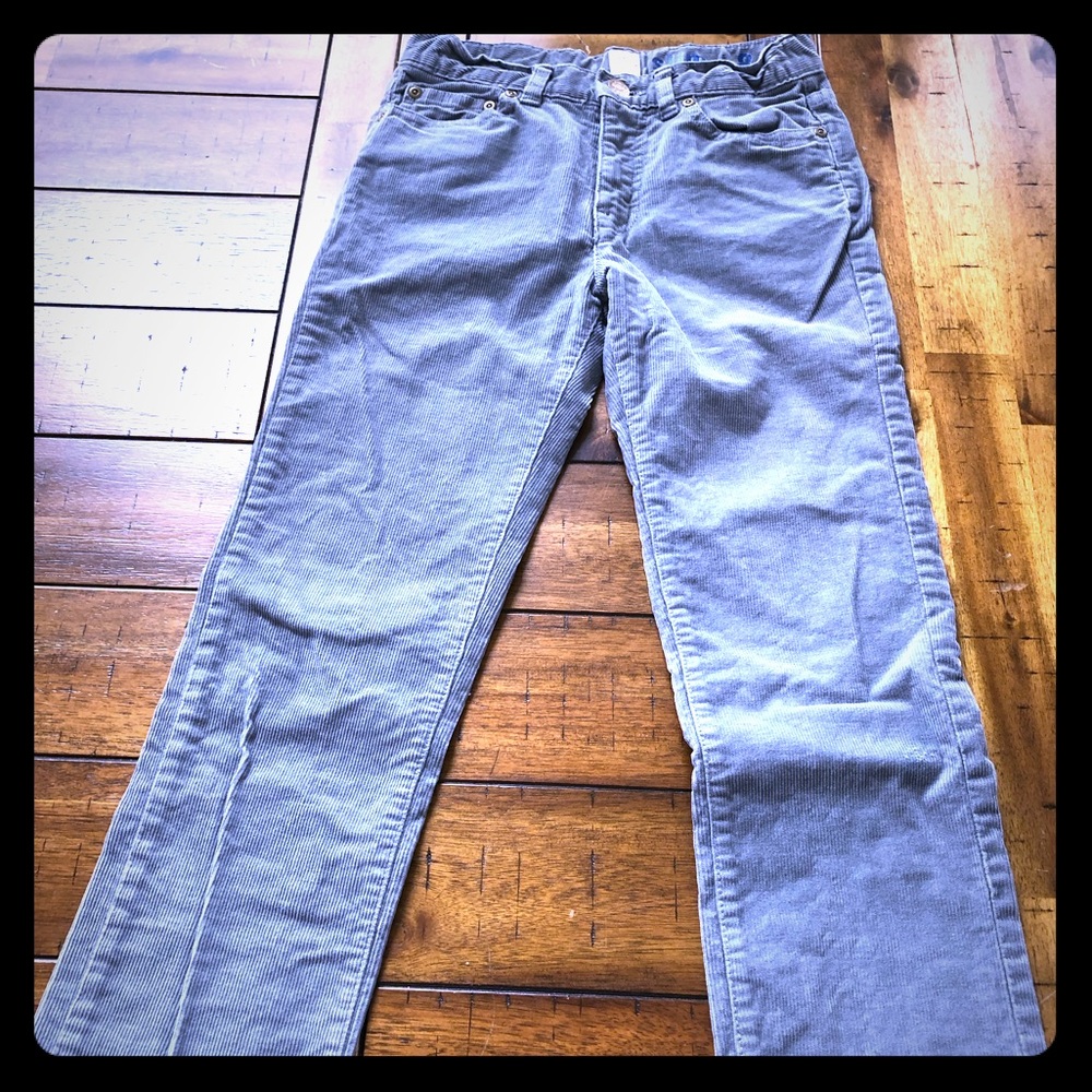 Crewcuts boys’ gray corduroy pants size 8 slim.